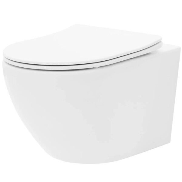 Cuvette WC suspendue Rea Carlo Mini Tornado Rimless Flat N