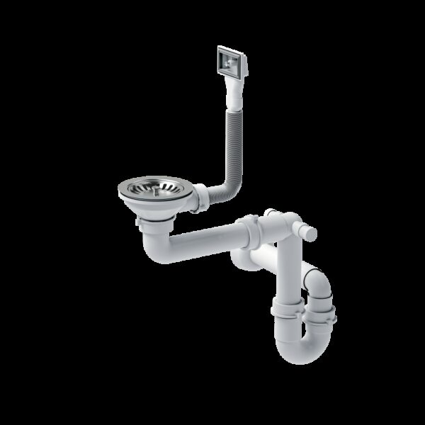 Évier en acier RUSSEL 90 BRUSH NICKEL – Image 4