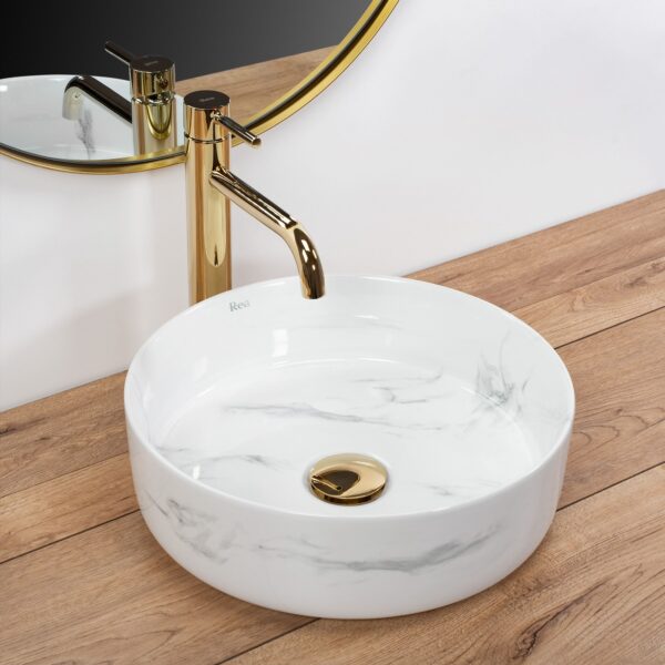 Vasque à poser Rea Sami Nature Marble – Image 2