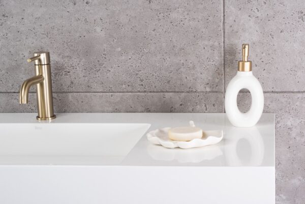 Vasque en conglomérat  Archi 90 CM White – Image 3