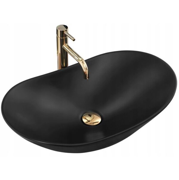 Vasque à poser Rea Royal 60 Black Mat – Image 5