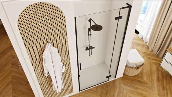 Porte de douche Rea Hugo 100 Black – Image 4
