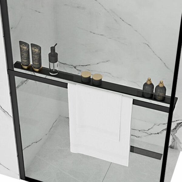ETAGERE POUR PAROI DE DOUCHE EVO BLACK – Image 4