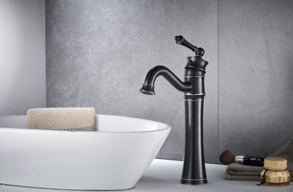 Robinet de lavabo Rea Vintage Old Black High – Image 4