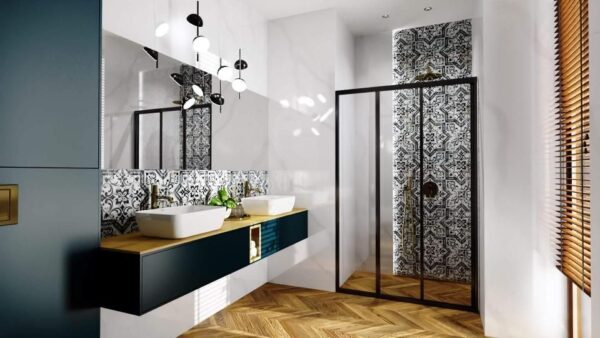 Porte de douche Rea Alex Black 100 – Image 7