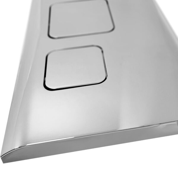 Bâti support WC avec plaque de commande type F Chrome – Image 3