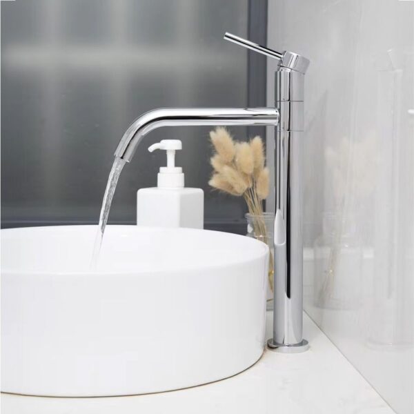 Robinet de lavabo Rea Lugano Slim Chrome High – Image 2