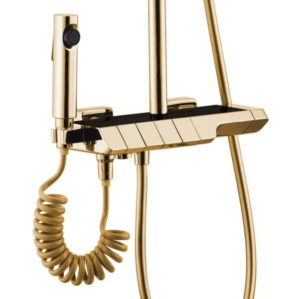 Kit de douche avec thermostat REA ROB Gold – Image 2