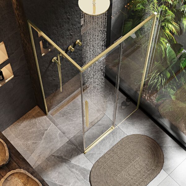 Cabine de douche SOLAR GOLD Brush 120x90 – Image 3