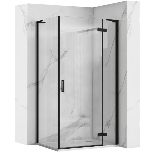 Cabine de douche REA Hugo Black 90x80