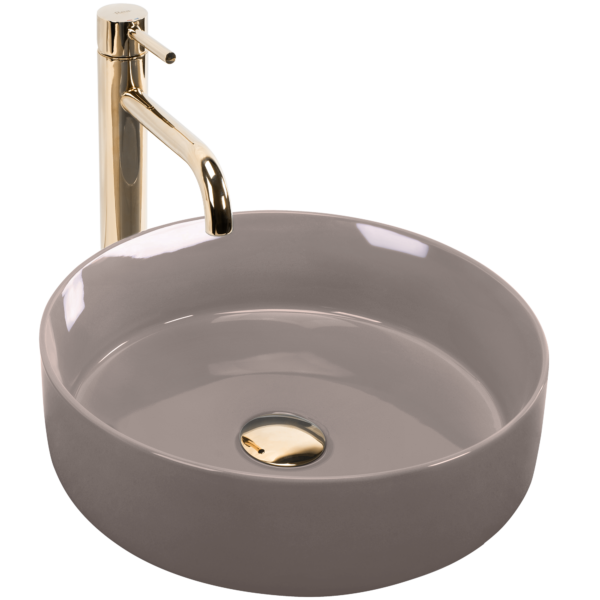 Vasque à poser Rea Sami Beige Shiny – Image 4