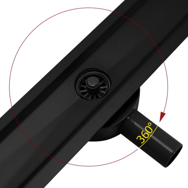 Drain linéaire Rea Greek PRO Black Mat 90 – Image 2