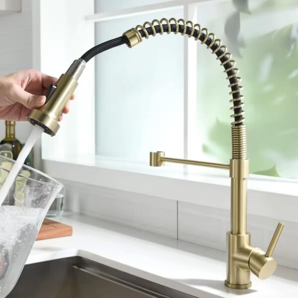 Robinet de cuisine REA Colin Brush Gold – Image 2