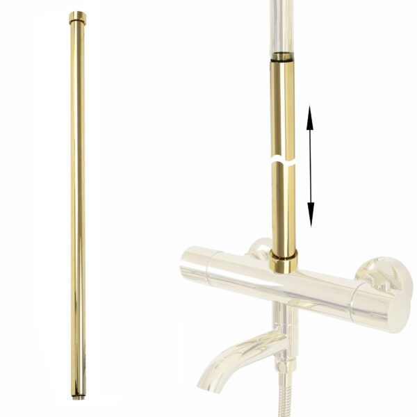 Rallonge pour ensemble bain-douche GOLD 60cm