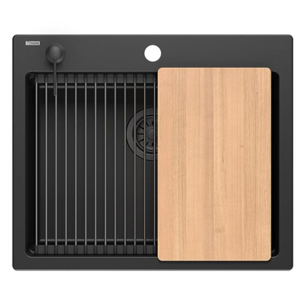 évier en granit KURT 110 WORKSTATION Black – Image 4