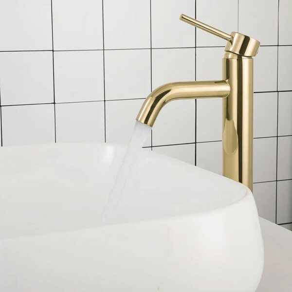 Robinet de lavabo Rea Lungo L.Gold High – Image 4