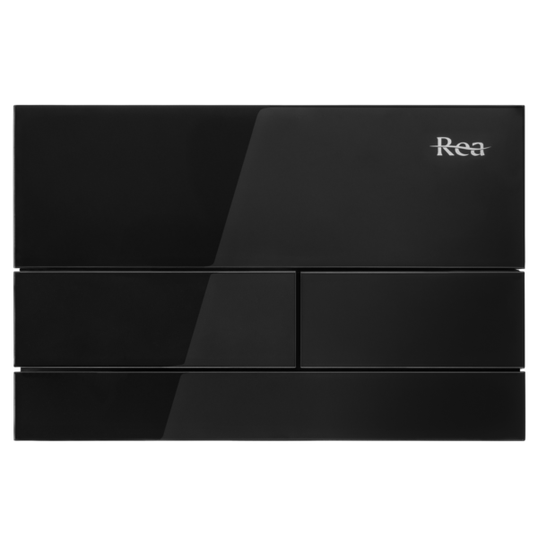 Plaque de commande WC type K011A-Q Rea T Black Glass