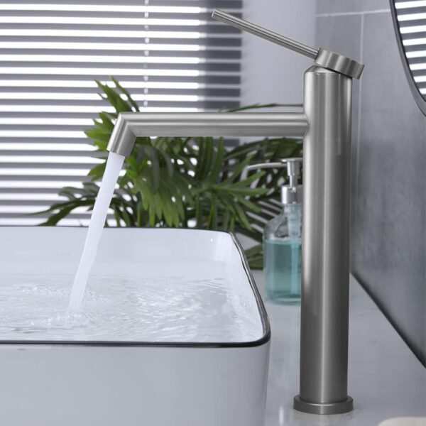 Robinet de lavabo Rea Foss Nickel Brush High – Image 2