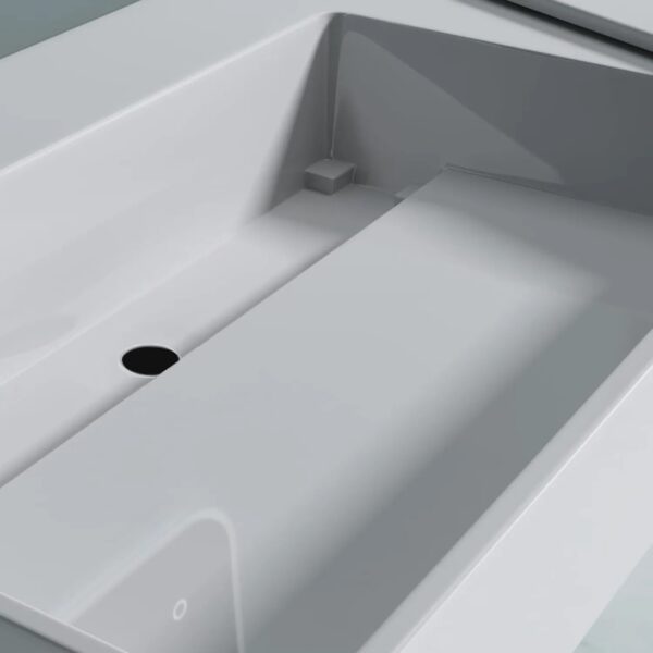 Vasque en conglomérat  Archi 75 CM White – Image 4