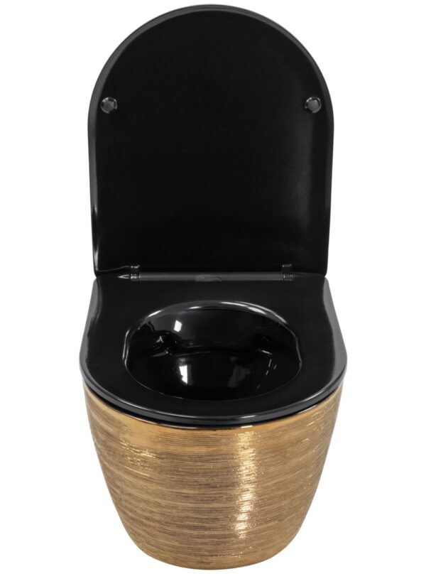 Cuvette WC Carlo Flat Brush Gold – Image 3