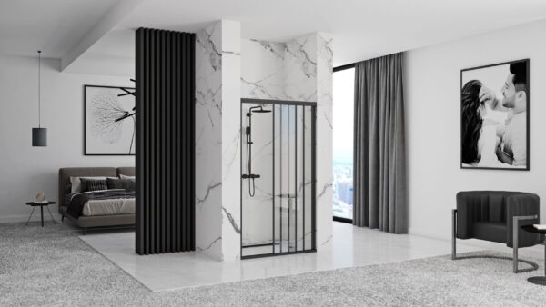 Porte de douche Rea Alex Black 90 – Image 3