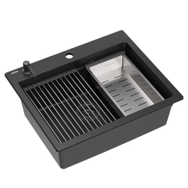 évier en granit KURT 110 WORKSTATION Black – Image 3