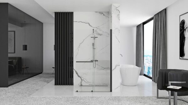 Paroi de douche Rea Cortis Black 100 – Image 4