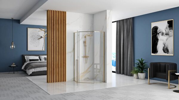 Cabine de douche DIAMOND GOLD 100x100 – Image 4