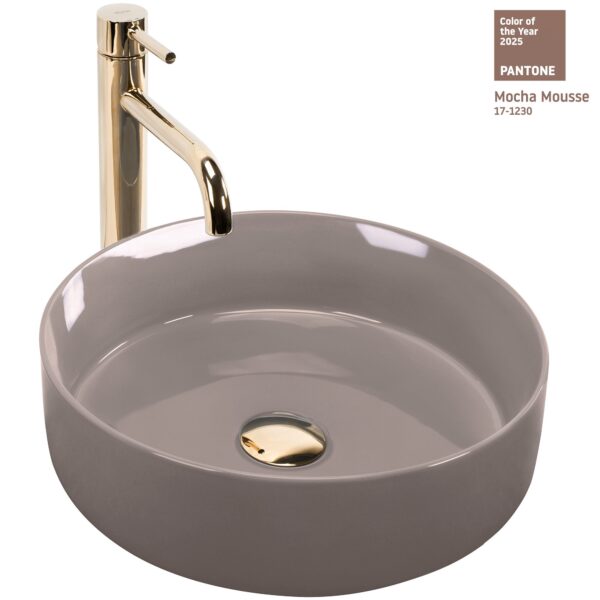 Vasque à poser Rea Sami Beige Shiny