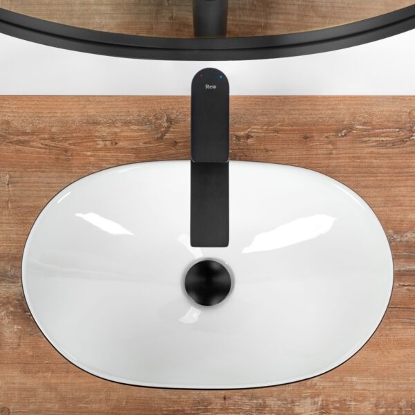 Vasque à poser REA Royal Mini Black White – Image 3