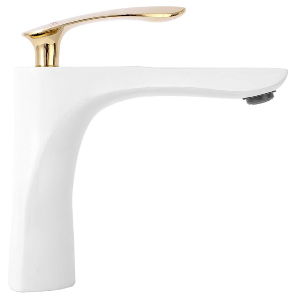 Robinet de lavabo Rea Orbit White Gold Low – Image 3