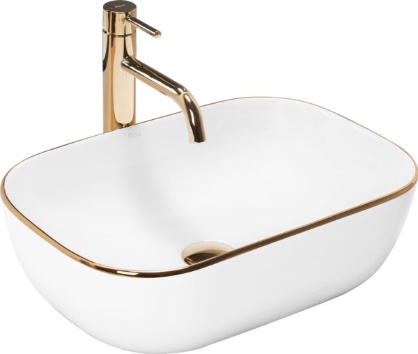 Vasque à poser Rea Belinda Gold Edge