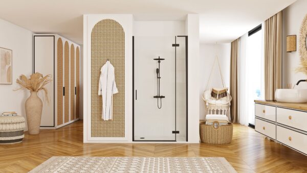 Porte de douche Rea Hugo 100 Black – Image 3