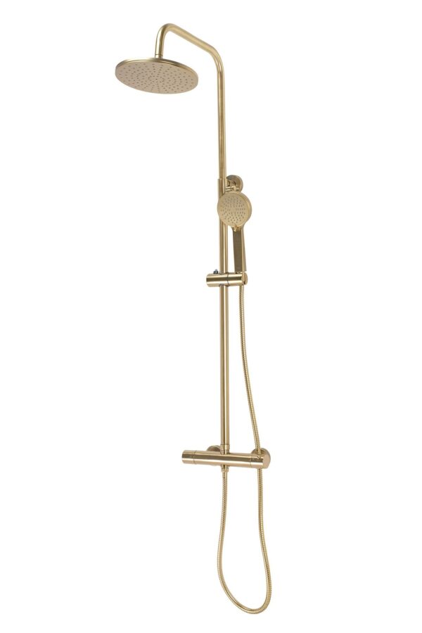 Kit de douche avec thermostat Rea PAROT BRUSHED GOLD – Image 4