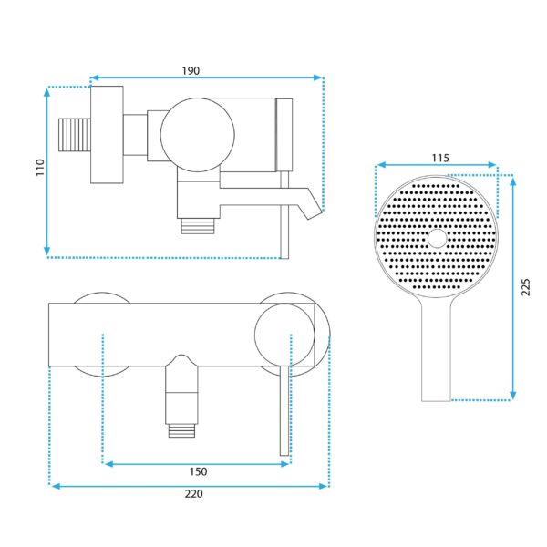 Robinet de baignoire REA FOSS Black – Image 3