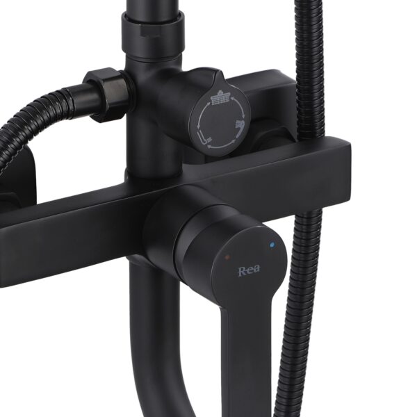 Kit de douche REA ARGUS BLACK MATT – Image 4