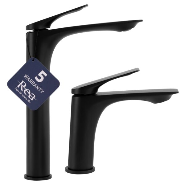Robinet de salle de bain Rea AVALON Black High – Image 4