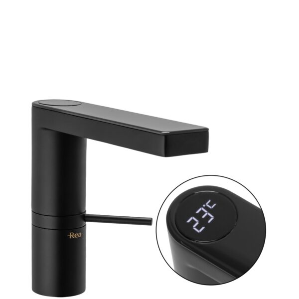 Robinet de lavabo Rea Amar LCD Black low