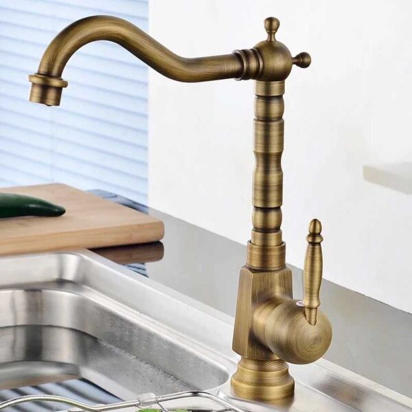 Robinet de lavabo Bona Old Gold High – Image 2