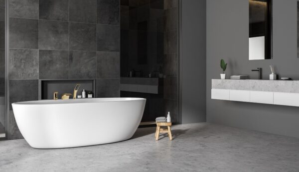 Robinet de baignoire Rea Riven GOld – Image 4