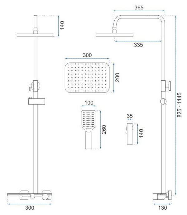 Kit de douche REA HELIX Chrom – Image 8