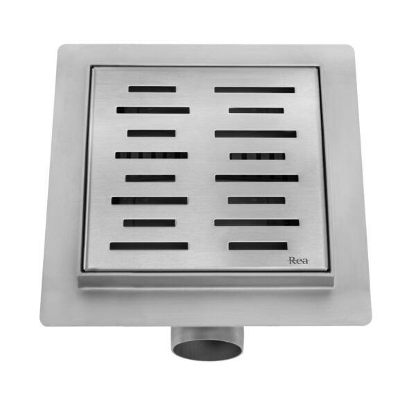Drain linéaire REA LINE 150x150 Nickel Brush – Image 3