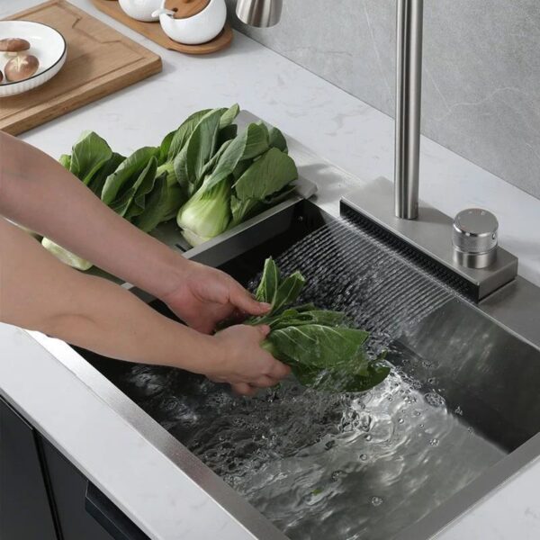 Robinet de cuisine REA CONOR BRUSH NICKEL – Image 4